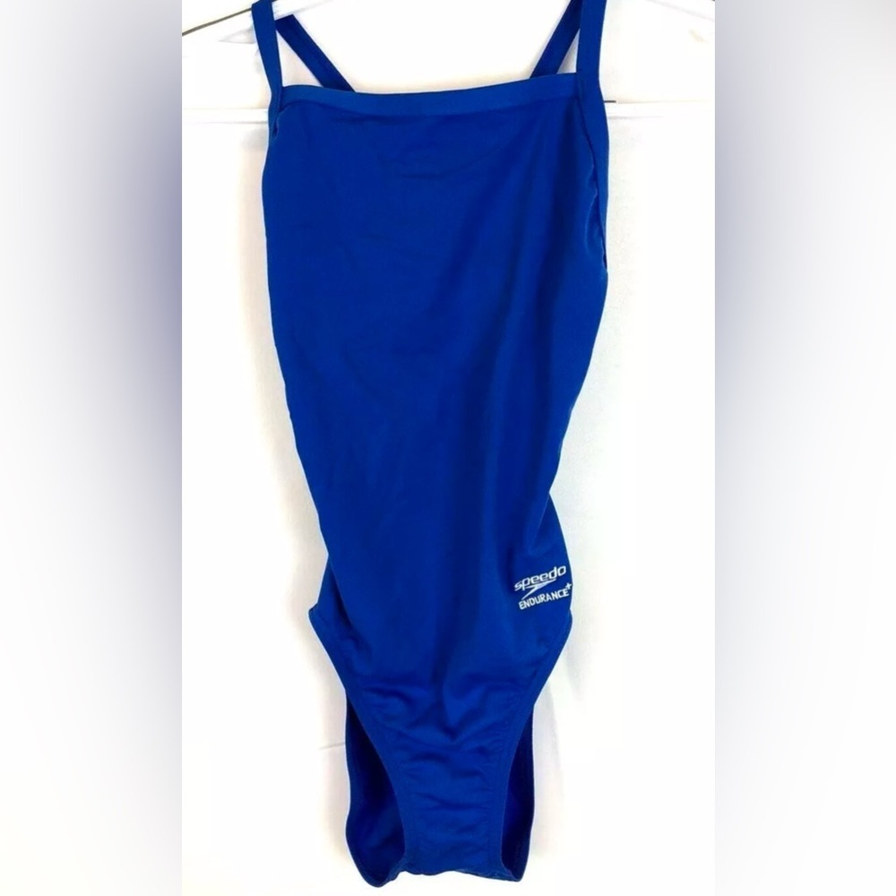 Speedo Endurance Womens Swimsuit Flyback Training Suit Speedo Blue Size 26